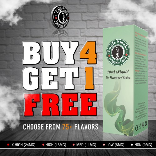 Buy 4 Get 1 Free 10ml e Liquid Juice Bulk Deal