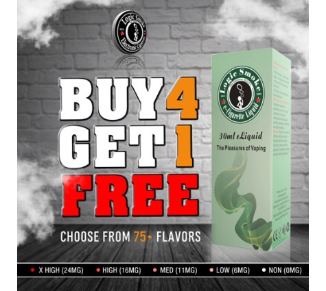 Elevate Your Vaping Experience with Logic E-Liquid: Explore Our Buy 4 Get 1 Free 30ml Deal!