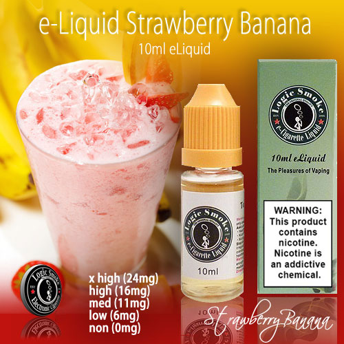 Logic Smoke 10ml Strawberry Banana e Liquid