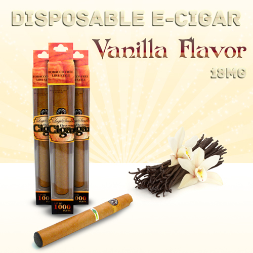 Disposable e Cigar Vanilla Flavor